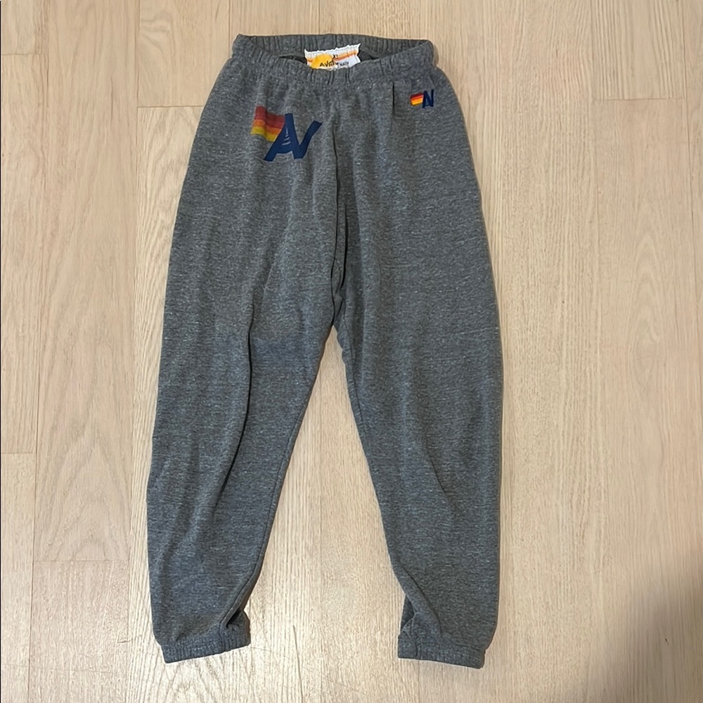 AVIATOR NATION - Grey pants with logo